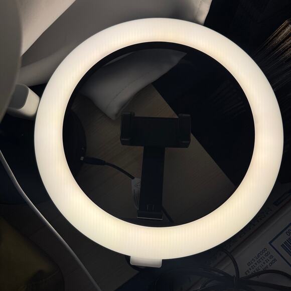 Ring Light Camera Phone Mount Desk Overhead Filming Video 10” Light Stand Tripod - Picture 5 of 5